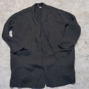 Divided oversized, thick, warm, fuzzy cardi